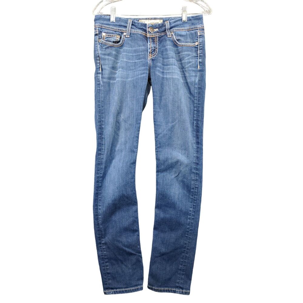 BKE Denim Addison Skinny Denim Jeans Women's 26x31.5 Blue 5-Pocket Whisker